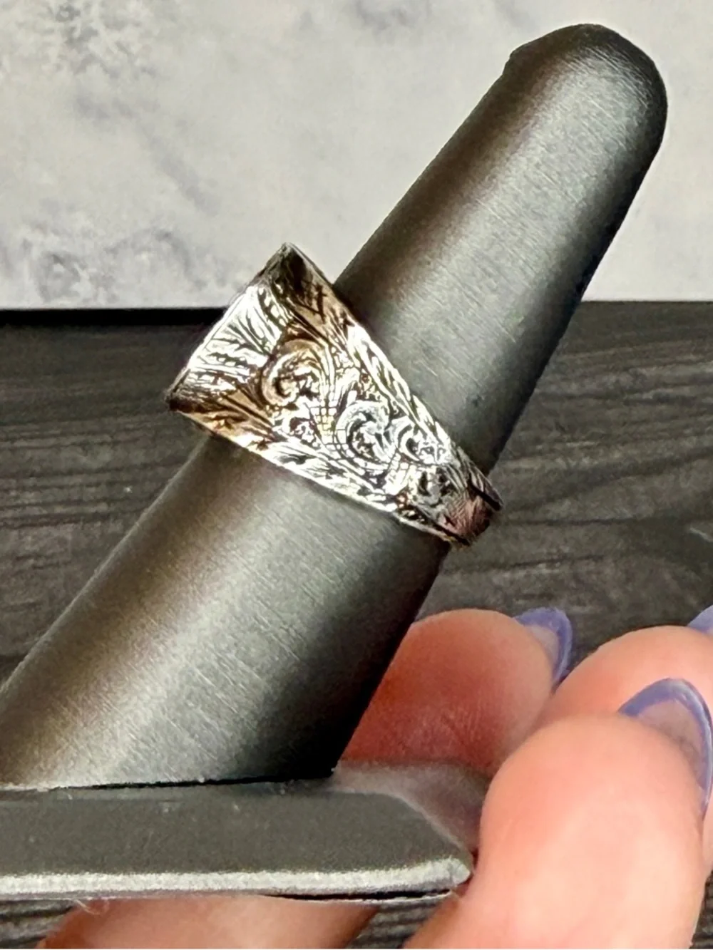 Gucci Interlocking G Solid Sterling Silver Ring | 6 3/4 Unisex | New Full Set